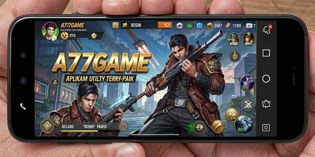 Tampilan utama A777GAME dengan fitur-fitur Utility yang intuitif.