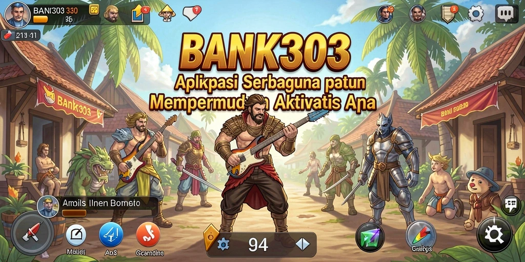 Tampilan aplikasi BANK303 yang sederhana dan fungsional.
