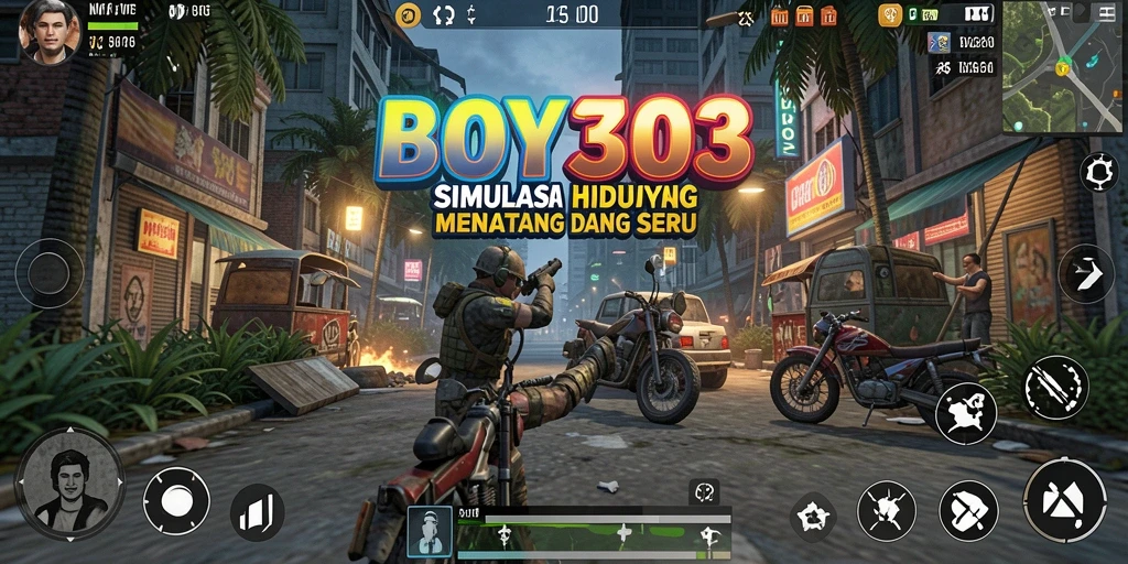 Tampilan gameplay menarik BOY303 dalam simulasi kehidupan.