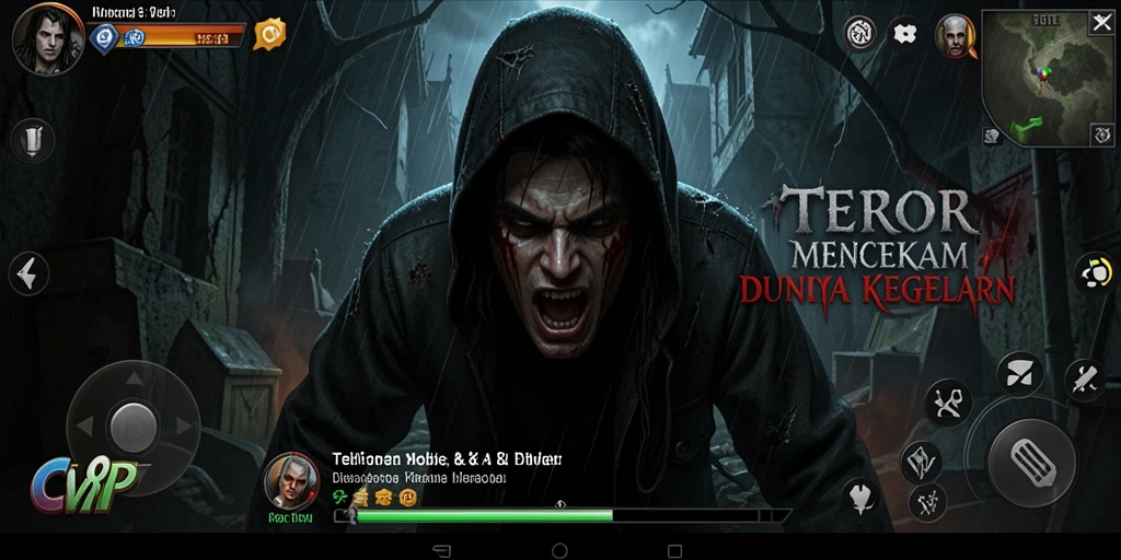 Tampilan gameplay yang mencekam dengan suasana Horror yang intens.