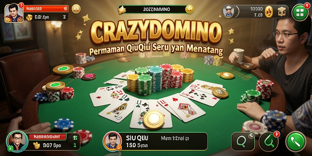 Tampilan gameplay seru di CRAZYDOMINO dengan grafis menawan.