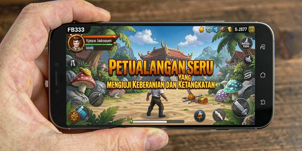 Screenshot utama FB333 menampilkan aksi seru dalam gameplay petualangan.
