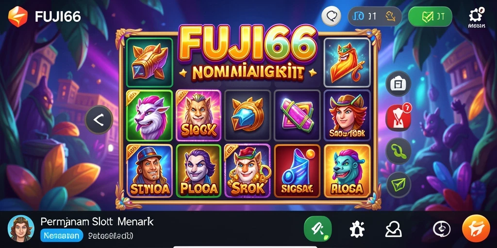 Tampilan gameplay FUJI66 yang menarik dan penuh warna.