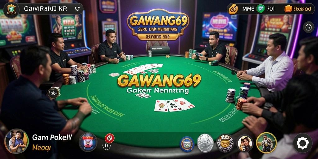 Screenshot GAWANG69 menampilkan aksi poker yang seru di layar perangkat.