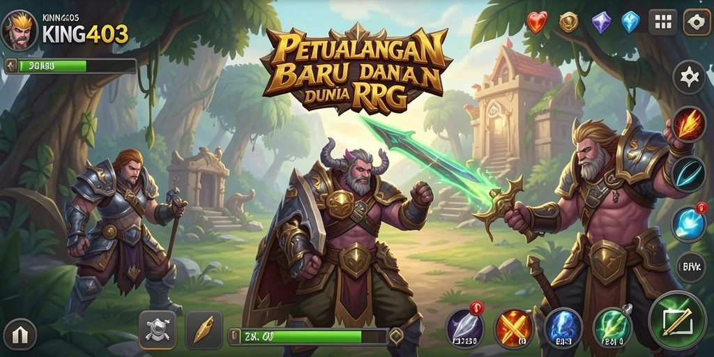 Screenshot KING403 menampilkan aksi RPG yang seru dan mendebarkan.