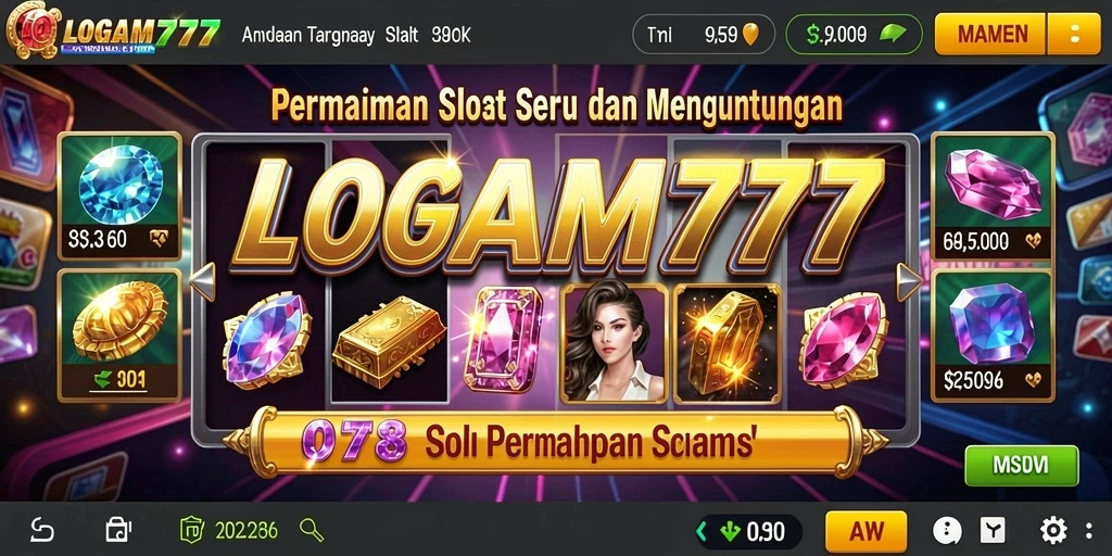 Tampilan menarik dari gameplay Slot LOGAM777 yang mengasyikkan.