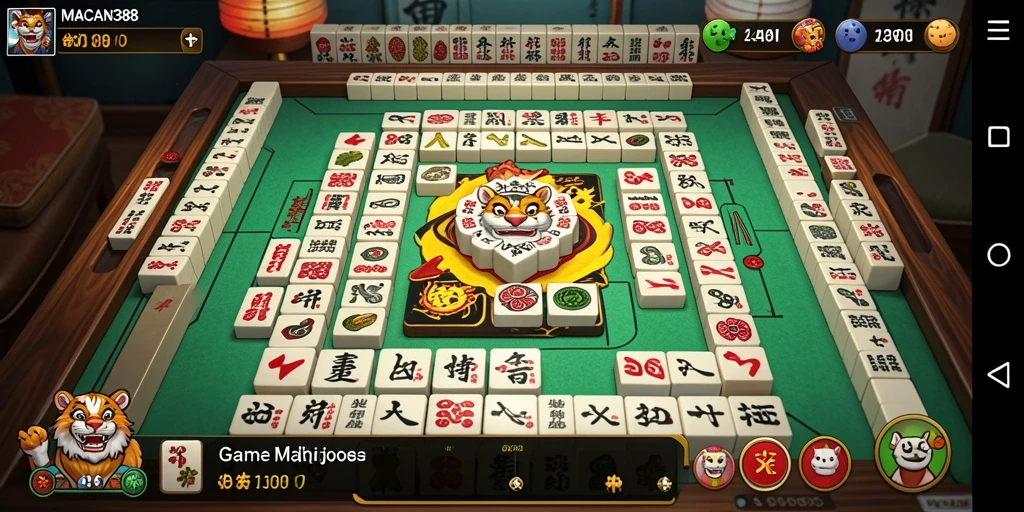 Tampilan gameplay seru dari game Mahjong MACAN388.