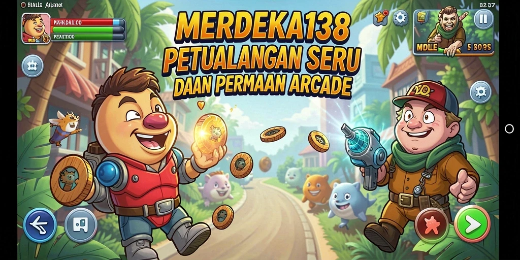 Tampilan gameplay seru dan menantang dari MERDEKA138.
