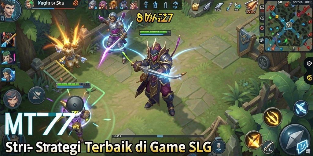 Tampilan gameplay SLG yang menarik dan dinamis di MT777.