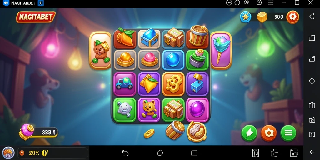 Tampilan gameplay NAGITABET yang seru dan penuh warna.