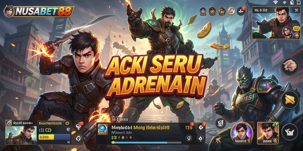 Tampilan aksi seru di gameplay NUSABET88 yang mendebarkan.