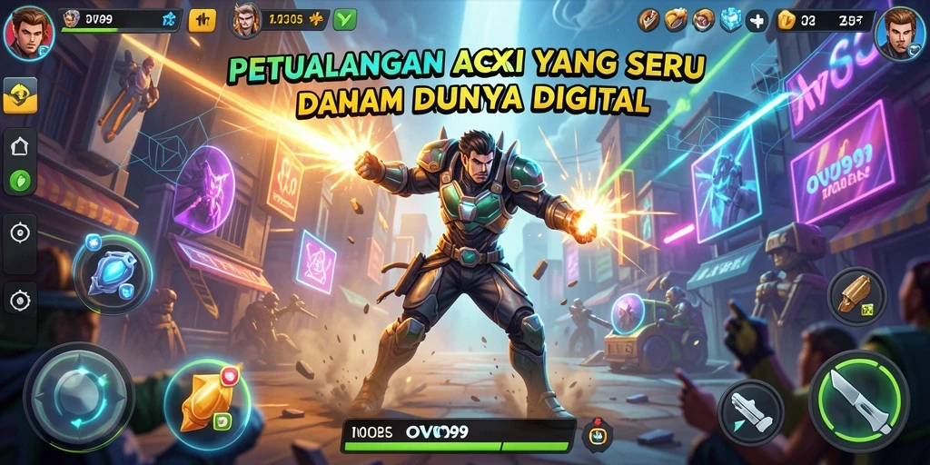 Tangkapan layar OVO99 menampilkan aksi mendebarkan dalam gameplay.