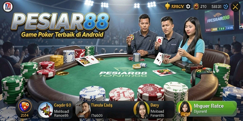 Tampilan menarik dari gameplay poker PESIAR88 yang seru.