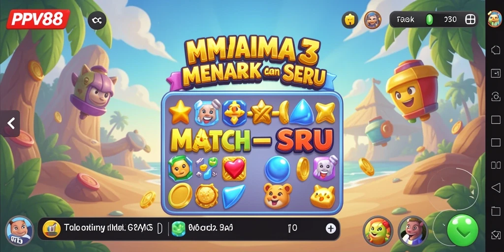 Tampilan gameplay PPV88 yang penuh warna dan seru.