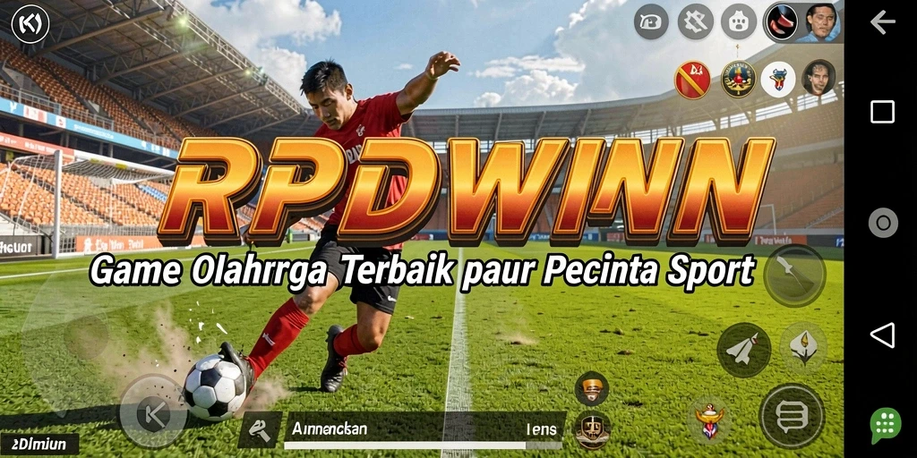 Tangkapan layar utama RPIDWIN menampilkan aksi intens dalam pertandingan olahraga.