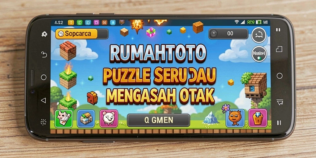 Tangkapan layar RUMAHTOTO menampilkan gameplay Puzzle yang menarik.
