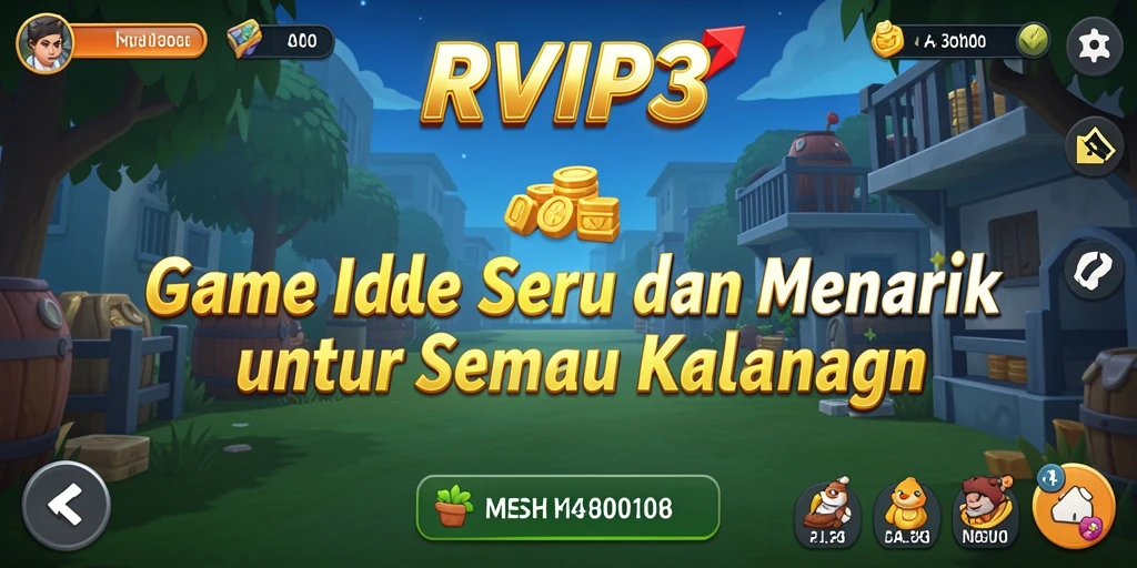 Tampilan gameplay RVIP3 dengan elemen Idle yang menarik.