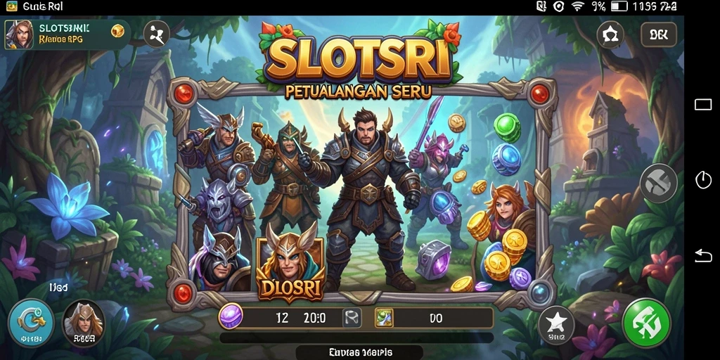 Screenshot SLOTSRI menampilkan karakter dalam aksi RPG yang seru.
