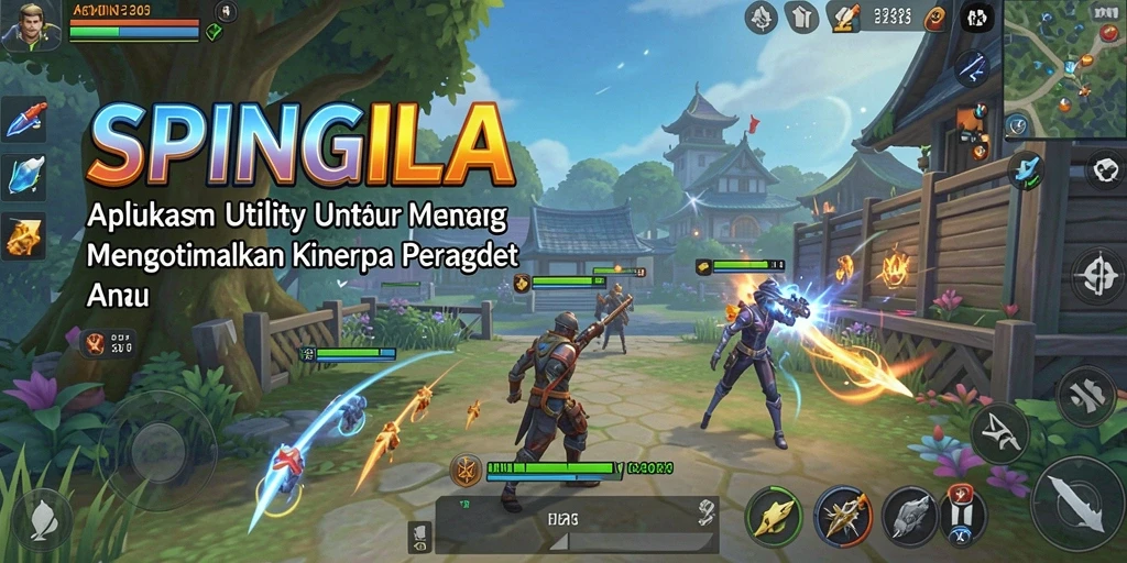 Tampilan antarmuka SPINGILA yang sederhana dan mudah digunakan.