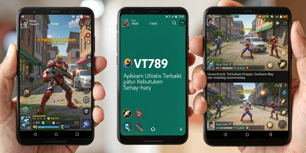 Tampilan antarmuka utama VT789 dengan fitur utilitas yang lengkap.